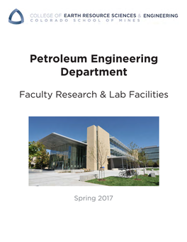 Petroleum Engineering Department