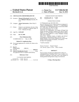 (12) United States Patent (10) Patent No.: US 7,960,564 B2 Borchardt Et Al