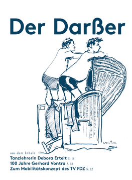 Standhaft Anpackend Optimistisch Tanzlehrerin Debora Ertelt S. 14 100 Jahre Gerhard Vontra S. 18 Zum Mobilitätskonzept Des TV F