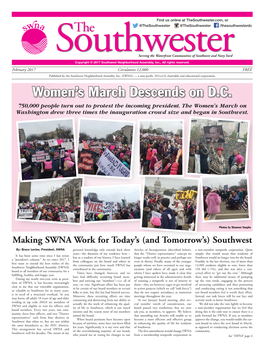 February 2017 Circulation 12,000 FREE Published by the Southwest Neighborhood Assembly, Inc