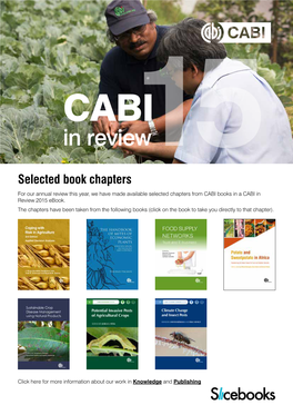 Featured Books for 2015 Annual Review