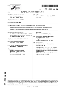 System and Method for Computing Mach Number and True Airspeed