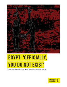 Egypt: 'Officially, You Do Not Exist' – Disappeared and Tortured in The