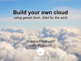 Build Your Own Cloud Using Ganeti (Kvm, Drbd for the Win!)