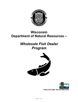 Wholesale Fish Dealer Program