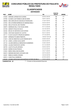 Concurso Público Da Prefeitura Do Paulista