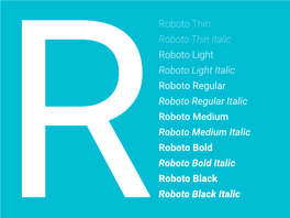 Roboto Thin Italic