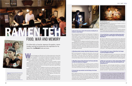 Food, War and Memory Immediately Said Yes