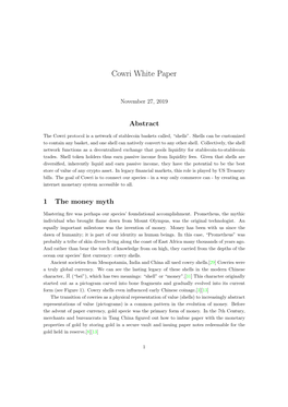 Cowri White Paper