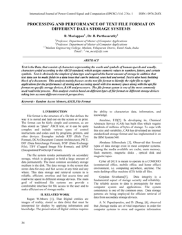 Processing and Performance of Text File Format on Different Data Storage Systems