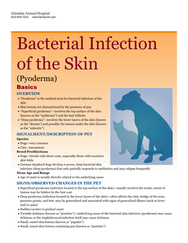 Bacterial Infection of the Skin