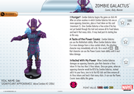 ZOMBIE GALACTUSTM Cosmic, Deity, Monster M-G002 I Hunger! Zombie Galactus Begins the Game on Click #4