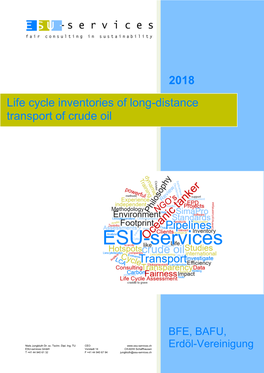 Life Cycle Inventories of Long-Distance Transport of Crude Oil