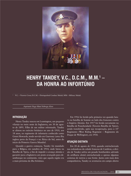 Henry Tandey, Vc, Dcm