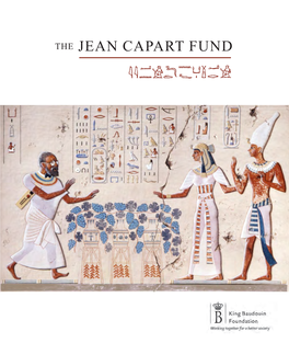 THE JEAN CAPART FUND Cover : Homage by Mark Severin to Jean Capart, 1941 (Royal Museums of Art and History, Brussels)