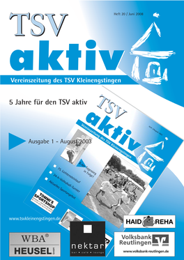 5 Jahre Für Den TSV Aktiv