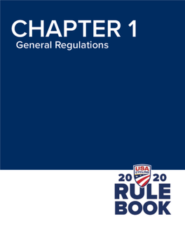 USAC Rulebook 2020 Chpt 01.Pdf