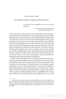 The French Colonial Scene in Southeast Asia 395 the French