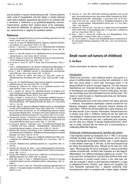 Small Round Cell Tumors of Childhood 5