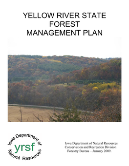 Yellow River State Forest Management Plan