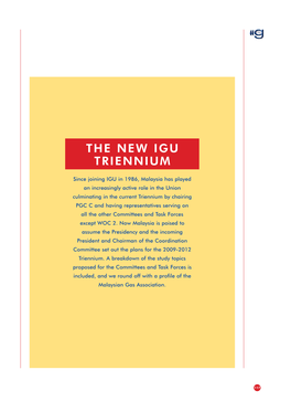 The New Igu Triennium