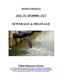 Sewerage & Drainage