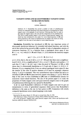 Tangent Cones and Quasi-Interiorly Tangent Cones to the Graphs of Multifunctions Following the Way Opened by Rockafellar