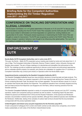 Enforcement of Eutr