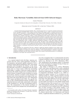 Daily Hurricane Variability Inferred from GOES Infrared Imagery