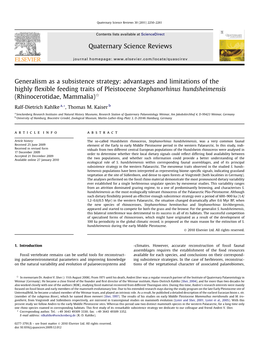 Advantages and Limitations of the Highly Flexible Feeding Traits Of