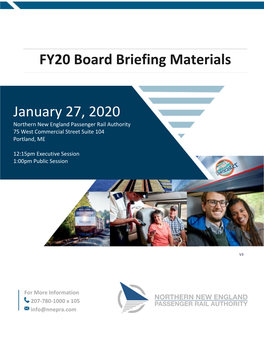 January 2020 Board Briefing Materials