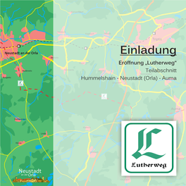 Einladung Traun Eröffnung „Lutherweg“