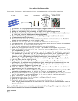 How to Fix a Flat Tire on a Bike