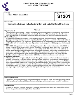 Multiple CSSF Project Abstracts