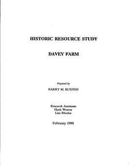 Idstoric Resource Study