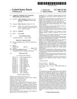 (12) United States Patent (10) Patent No.: US 7,902,147 B2 Weinberg Et Al