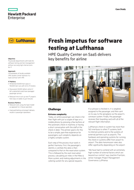 IT Case Study | Lufthansa