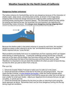 Weather Hazards for the North Coast of California