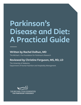 Parkinson's Disease and Diet: a Practical Guide