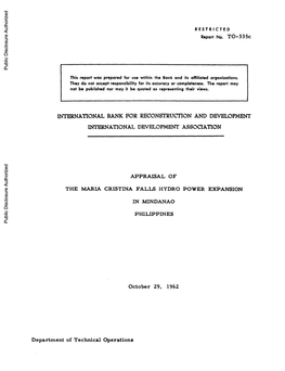 World Bank Document