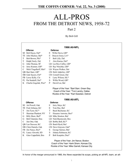 DETROIT NEWS ALL-PROS, Continued