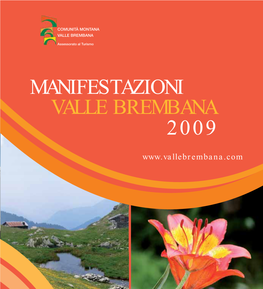 Manifestazioni Valle Brembana Estate 2009