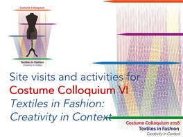 Textiles in Fashion: Creativity in Context P R a T O