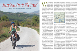 Macedonia Courts Bike Travel by Paul Lamarra