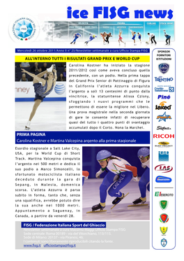 Newsletter Fisg 26-10-11