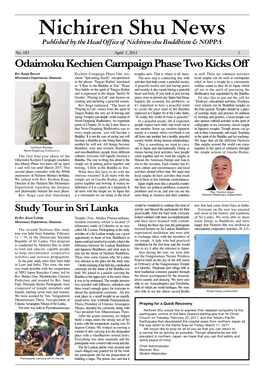 Nichiren Shu News Published by the Head Office of Nichiren-Shu Buddhism & NOPPA