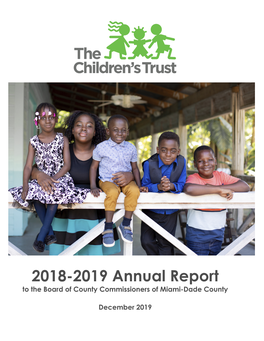 2018-2019 Annual Report to the Board of County Commissioners of Miami-Dade County