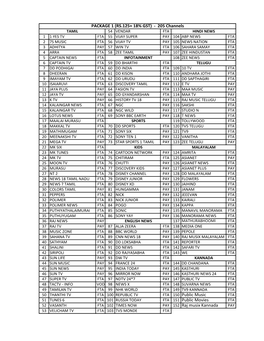 FTA 150 Public Music FTA 151 Public Movies PAY 152 Raj Musix