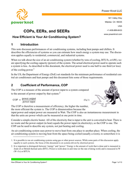 [ -- Power Knot LLC. Application Note: Cops, Eers, and Seers. 2011-03