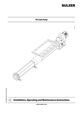 Installation, Operating and Maintenance Instructions 310190010001 EN 03.2020